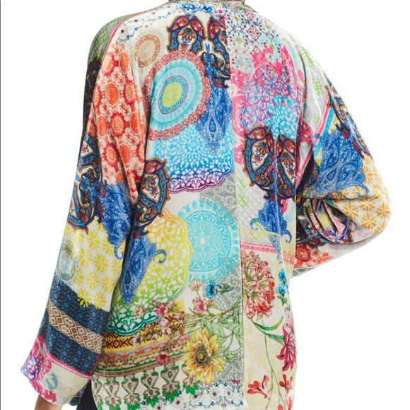 Johnny Was Gigi Velvet Patchwork Tunic - Picture 2 of 10